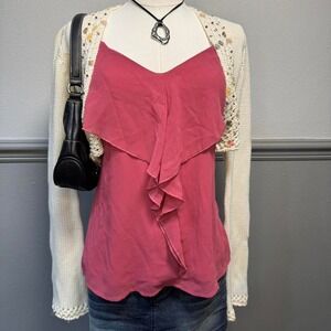 y2k fairycore Pink ruffle tanktop